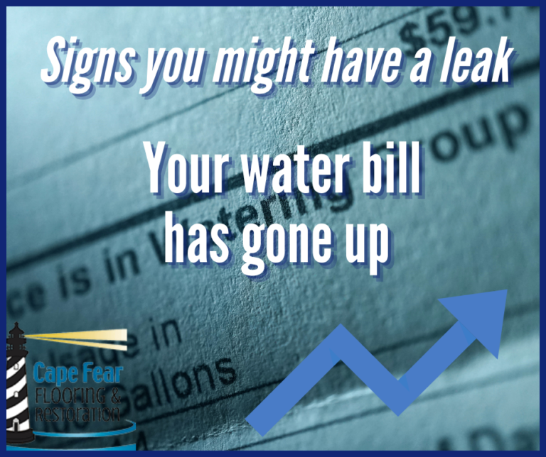 6 signs you might have a leak in your house Cape Fear Restoration